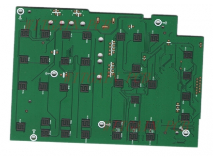Double sided carbon oil through-hole plate